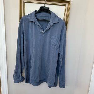 JCrew Polo Shirt, Soft, Blue, Cotton, XXL